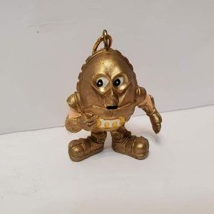 Vintage Yellow M&M Mars Star Wars C3PO 2 inch Christmas Ornament